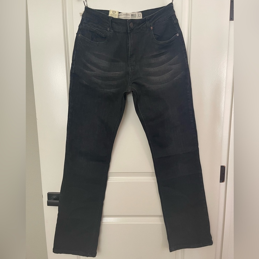 Barbell Apparel Relaxed Athletic Fit Jeans Men’s Size 32W Jet Black